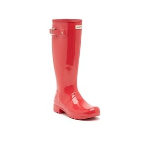NWOT Hunter Original Tour Gloss Packable Rain Boot